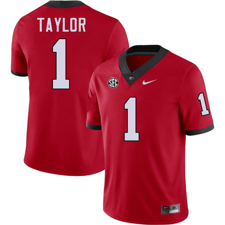 Talyn Taylor Georgia Jersey,University Of Georgia Bulldogs Football Jersey,Uniforms,Gears-Red